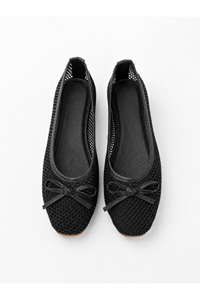 FootFrenzy Elora Women's Mesh Ballerina Bowknot Casual Summer Lightweight Com...