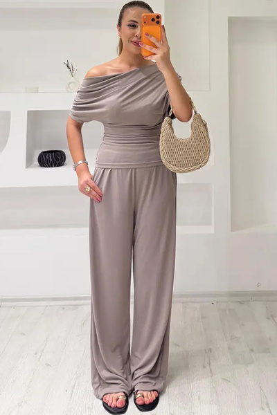 fiolin Extra Soft Touch Cupralı Düşük Omuz Yarasa Kol Takım