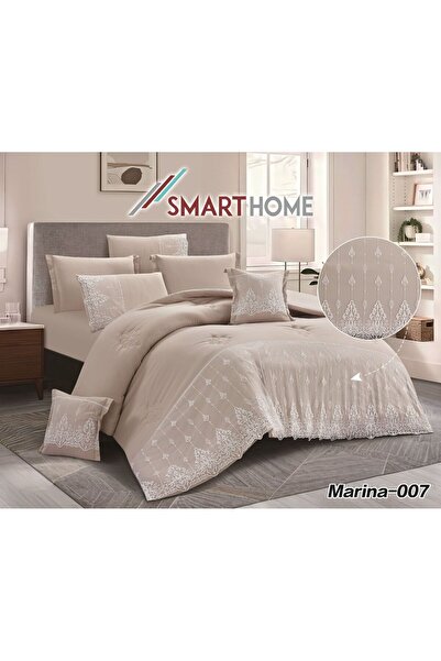 Smart Danetel -Nafirin 8 Pieces Bridal Bedspread with Light and Luxurious Emb...