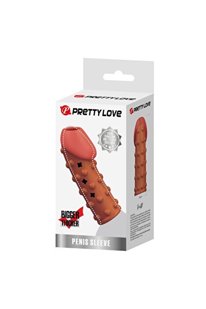 PRETTY LOVE Manșon pentru penis BI-026274M, material TPE, impermeabil, pentru erecții mai puternice