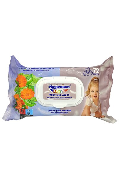 Hygienium Servetele Umede, Hygienium, Baby 72 buc Galbenele si Aloe Vera