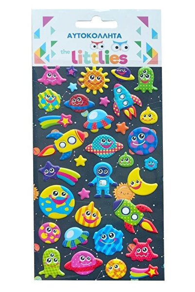 Diakakis Αυτοκόλλητα Διαστήματος The Littlies 10x22 εκ.