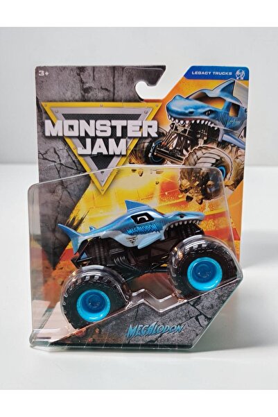 Sunman 1:64 Ölçek Monster Jam Oyuncak Araba MEGALODON , Büyük Tekerlekli Cana...