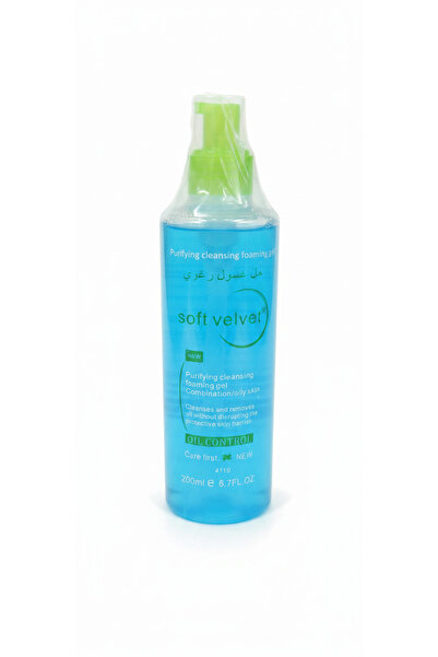 Soft Velvet Oil Control Foaming Facial Cleanser 200ml for Combination to Oily...