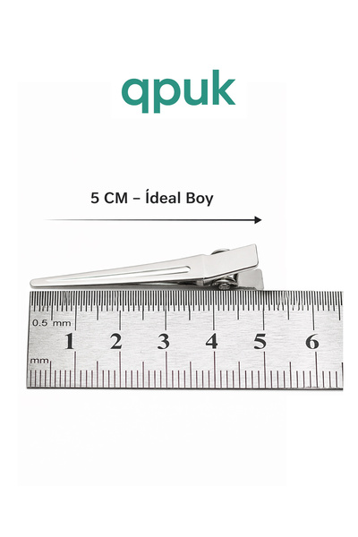 qpuk Profesyonel Kuaför Pens Seti 18 Parça | 6 Adet 11 cm Dragon Pens + 12 Adet 5 cm Alüminyum Saç Pensi | Bölümlendirme ve Fön Pensi