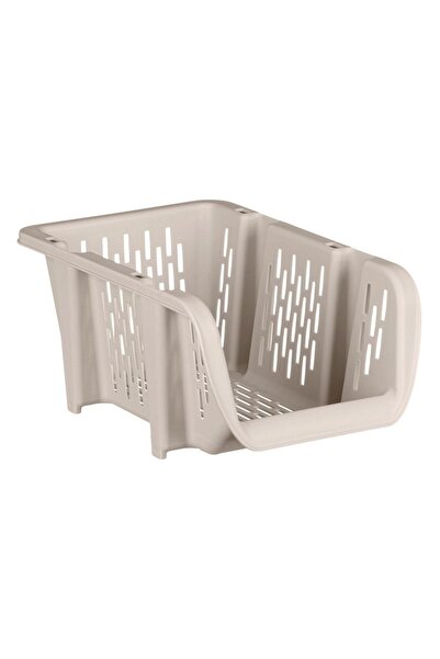 Z Store Coș de depozitare stivuibil, Bej - 30.7x20x13.4cm