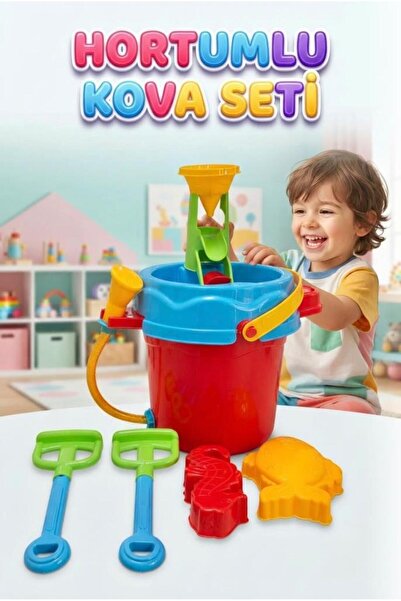 Tıfıl Toys Water Channel Sea Animals Shaped Large Beach Bucket Fun Play Set 3...