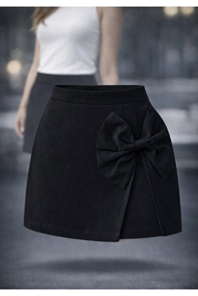 MRDN MODA Mini Skirt with Bow Detail
