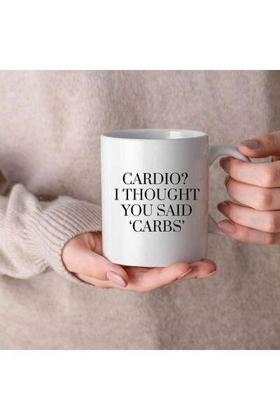 POPULUS Gym Themed Cardio Printed Ceramic Mug