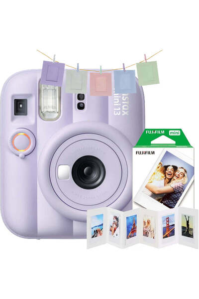 Fujifilm instax mini 13 Set cadou Mov Visător, mov + 10 filme foto + 10 rame ...