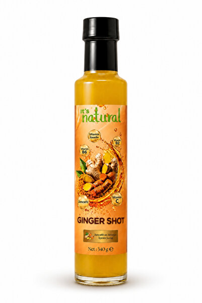 it's Natural Ginger Shot Zencefil & Zerdeçal Şurubu - 340 G