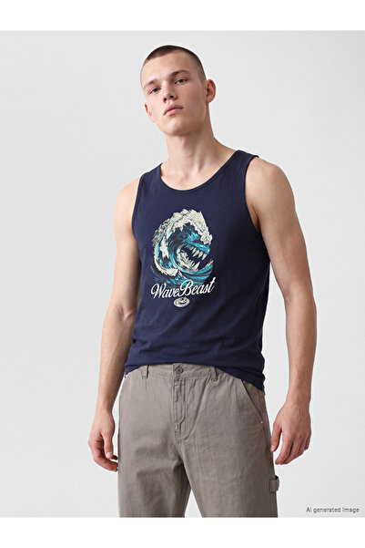 LC Waikiki تيشيرت رجالي بدون أكمام مطبوع عليه شعار Zero Roba من Shining Store