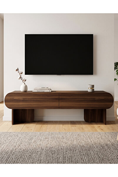 Skandi homeworks Mono 120 cm Minimal TV Ünitesi Kapaklı Konsol TV Sehpası