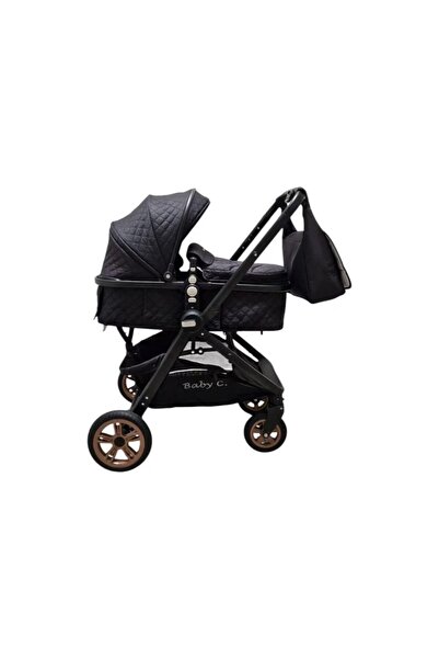 happyworld2026 Carucior nou nascuti 2 in 1 Baby Care, Maner reversibil, Cu ge...