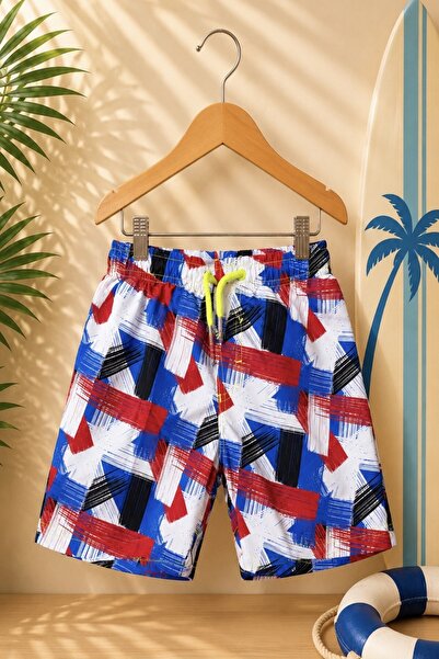 DeKuBaby New Season Patterned Quick-Dry Boys' Shorts Swimwear - Children's Se...