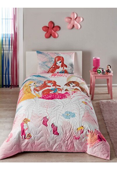 Taç Original Licensed Winx Club Quilted Four Season Duvet Cover Set for Singl...