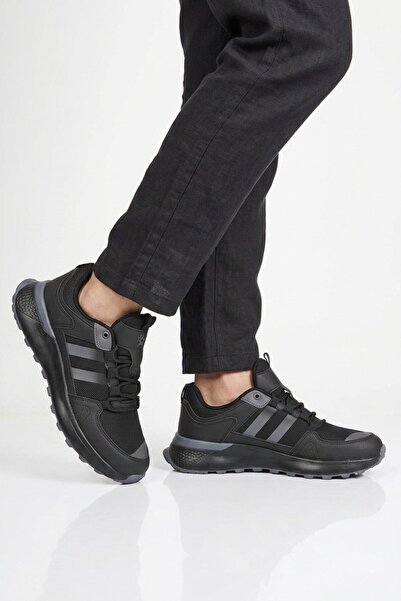 Aspor Black Mesh Men's Sports Shoes