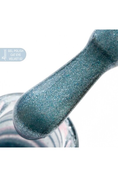 ALEZORI Τζελ Βερνίκι Νυχιών Cat Eye Βελούδινο 02 15ml