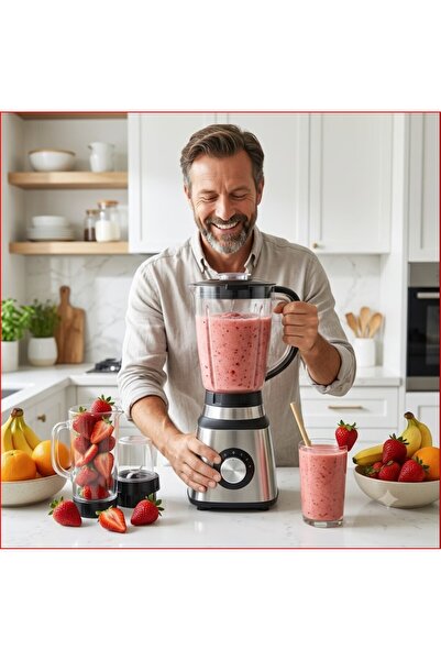 alharbi22est 3 in 1 Blender and Food Processor Blender 1200W Dnx