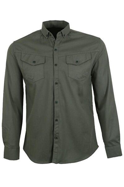 Modarar Men's Shirt Double Pocket Cotton Armor Fabric Rar01430