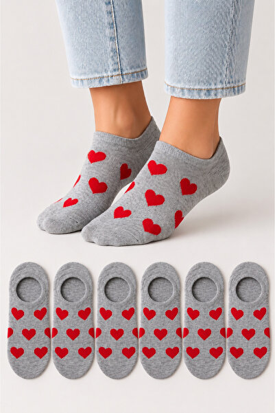 Ducks Socks Дамски безшевни меки памучни чорапи за маратонки с десен на сърца...