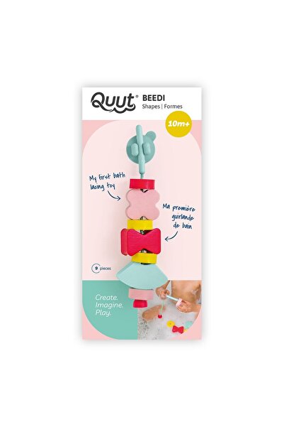 Quut Jucărie Beedi Shapes, forme colorate de însirat din spumă