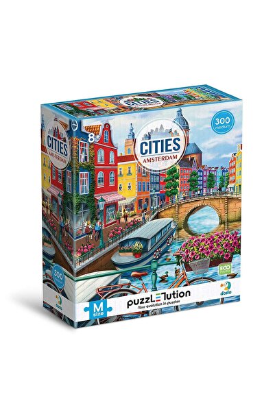 Generic Puzzle Cities Amsterdam Dodo Toys, 300 pieces