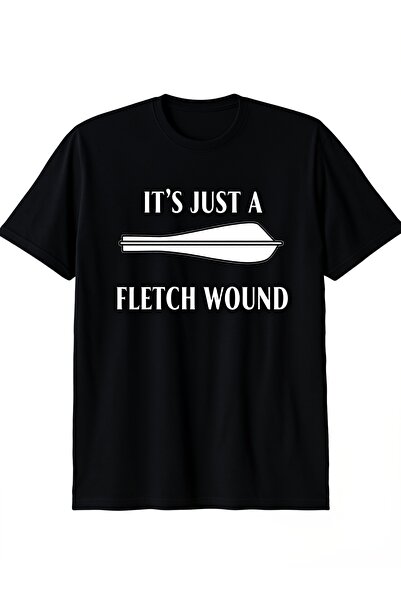 212Wear تي شيرت Just Fletch Wound للرماية، ملحقات رماية مضحكة، قميص مريح للأن...