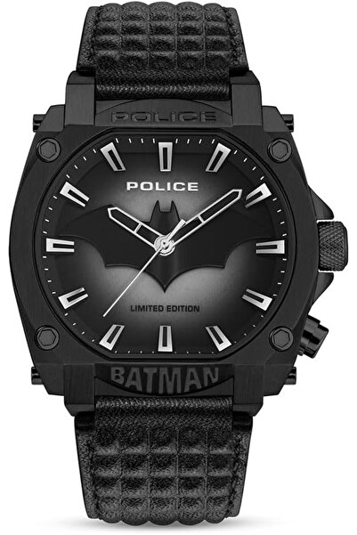 Police Batman Limited Edition Forever Batman Natural Leather Men's Watch