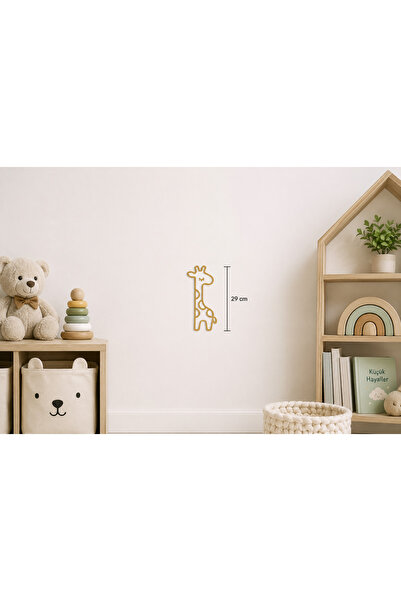 AKTASTORE Children's Room Cute Giraffe Figure Wall Decoration