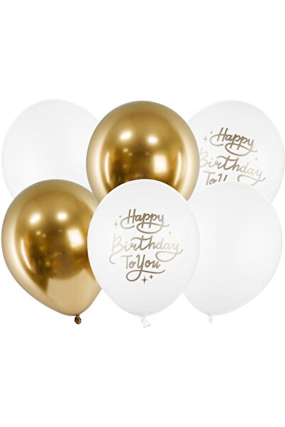 Partydeco Balon Latex Alb 30cm