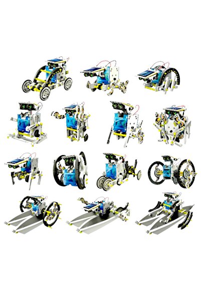 OEM Joc constructie robot solar, 14 variante, 190 piese, multicolor, 10 ani+