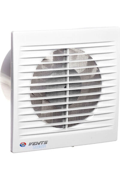 Vents Ventilator de perete pentru baie 125mm, alb, Cod: 125SILENTA-SL