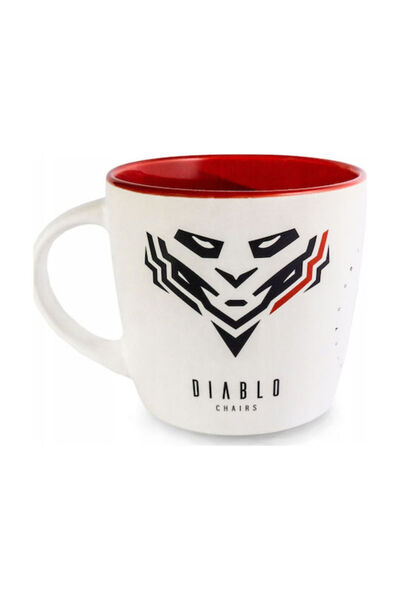Diablo Cană ceramică albă