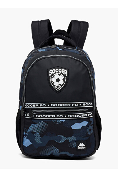 Kappa Soccer Print Backpack for Kids 13+ Years with Cushioned Straps