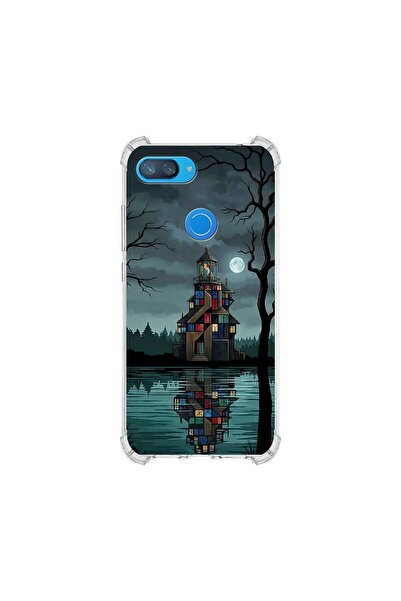 PrintiFy Xiaomi Mi8lite ile Uyumlu Simya Serisi Gölge Ve Cam Tasarımlı Uv Bas...