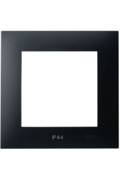 OSPEL Sapphire Cadru pentru un singur întrerupător, Conectori, IP-44, Negru m...