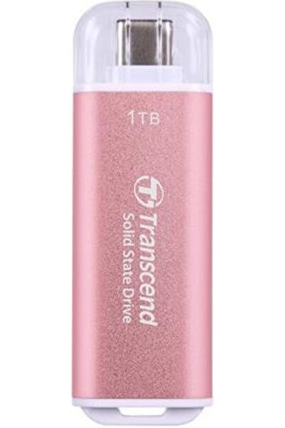 Transcend ESD300P 1TB Stick SSD USB 3.2 cu conexiune USB-C Roz
