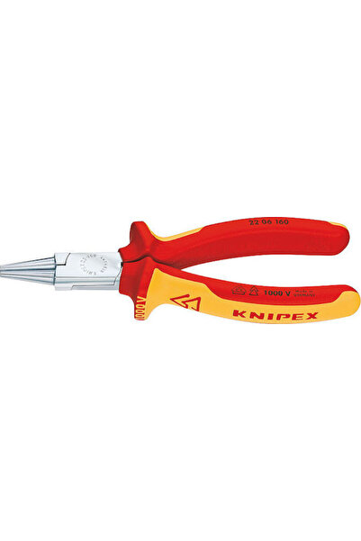 Knipex Clește de tăiat drept pentru electrician, lungime 160mm, cod: 22 06 160