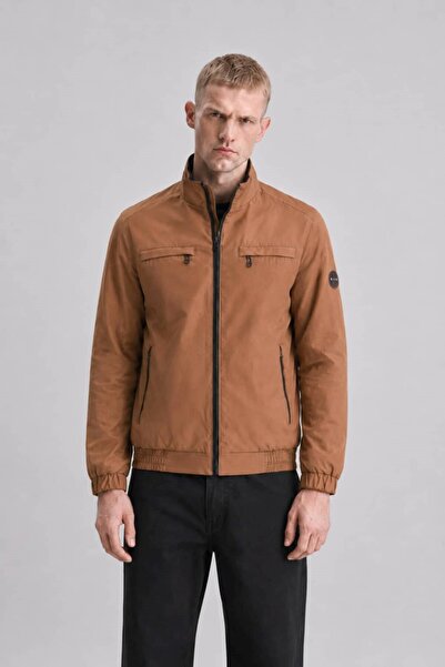 OHM OHEPMODA Waterproof Men's Seasonal Jacket with Collar Detail