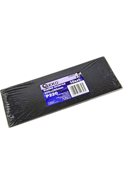 GEKO Șmirghel Κ220 / K220 105x280mm Set 10 bucăți Cod: G78577