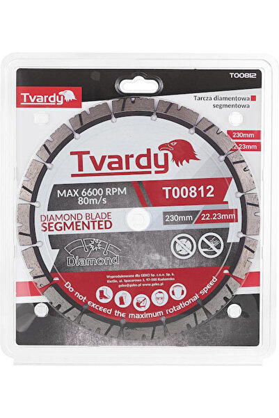 Tvardy Disc diamantat segmentat 230 x 12 x 22.23 mm T00812