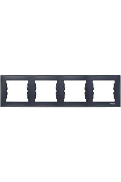 Schneider Electric Cadru cvadruplu Senda Horizontal Grafit Sdn5800770