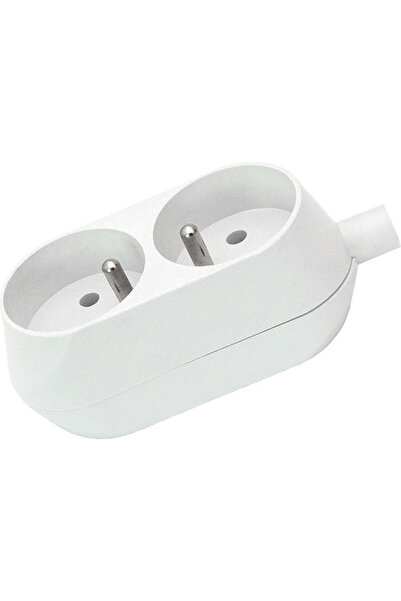 Blow Plastrol Priză electrică portabilă dublă cu 2x2 prize Alb T-10464 Cod: 9...