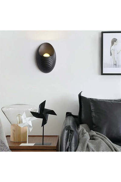 La Cucu Aplica Exterior Shell, 5W, 3000K, Negru
