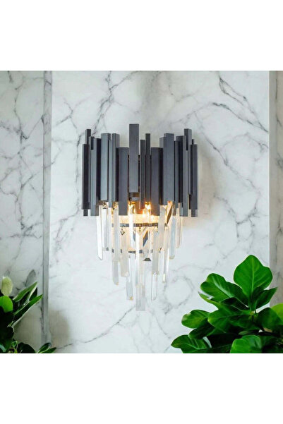 La Cucu Aplica Candelabru Cristal BLOIS Piccolo, 2xE14, Negru