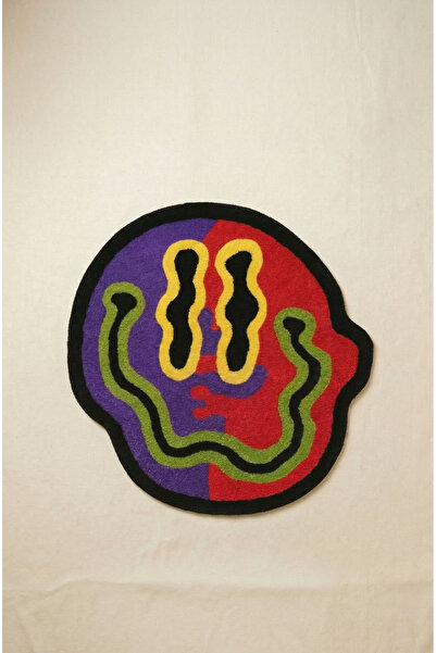 Smile Desenli Tufting Rug Genel Ortam Halı