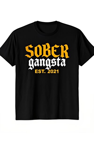 LİNA06 تي شيرت رجالي بتصميم Gangsta Est 2021 لتعافي المخدرات، برسومات جريئة ل...