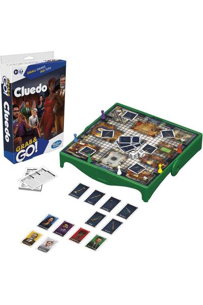 Grab & Go Joc de societate Cluedo, 3-6 jucători, Vârsta 8+, Engleză