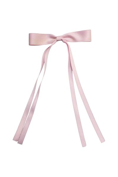 OEM Clama pentru par, roz, satin, 28x10 cm